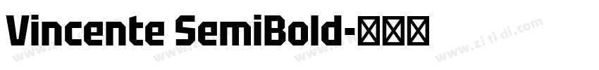 Vincente SemiBold字体转换